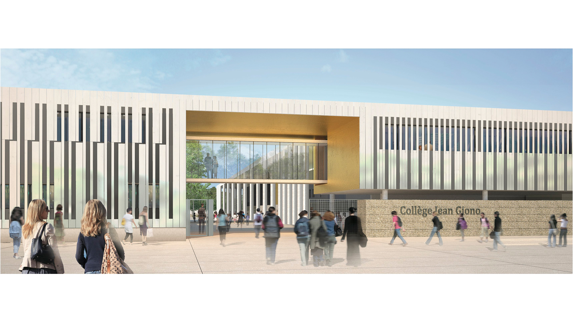 RESTRUCTURATION ET EXTENSION DU COLLEGE JEAN GIONO A ORANGE 2012 - 2017